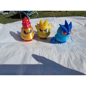 Legendary Birds moltres zapdos articono 3d printed
